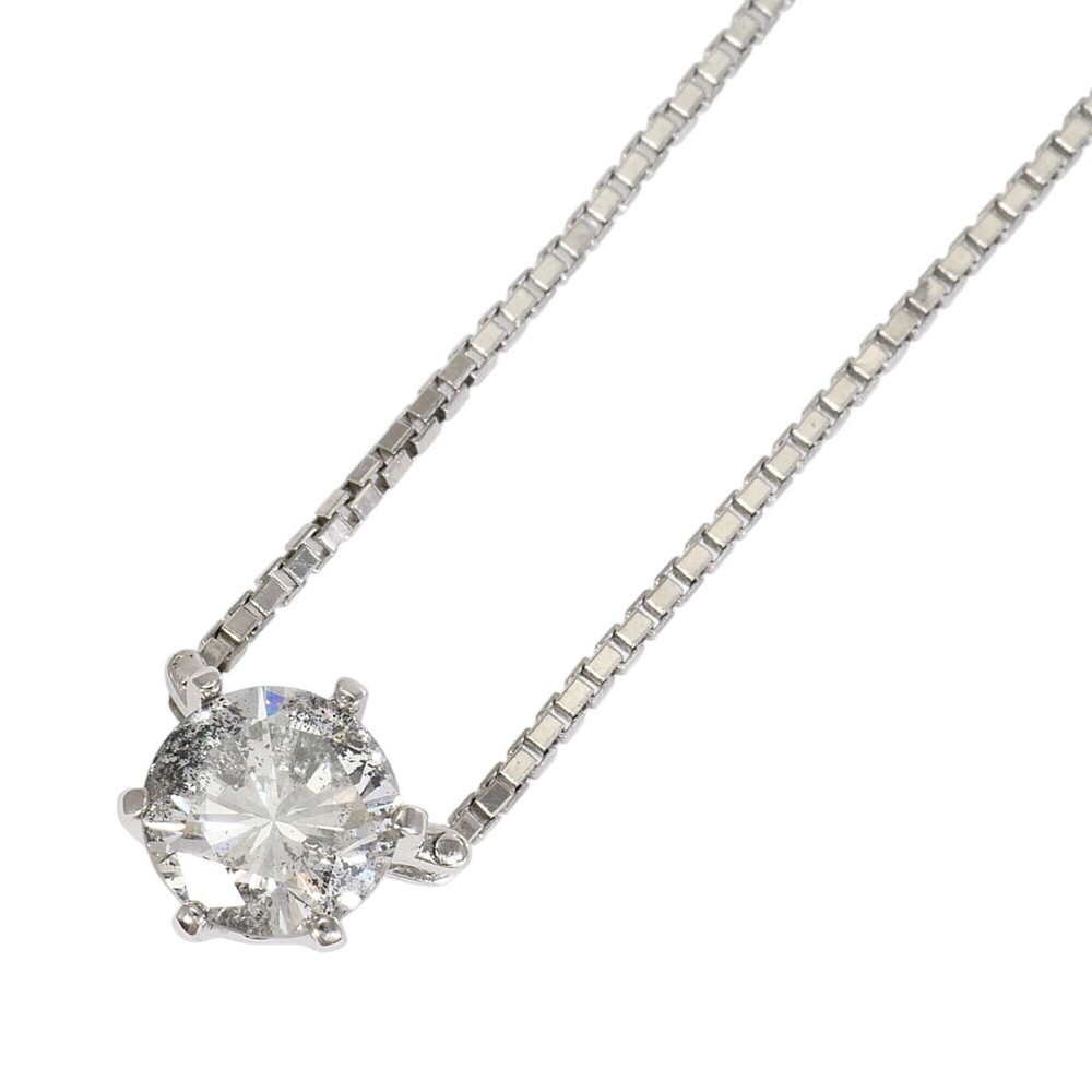 PT900 Platinum / PT850 Necklace with 0.93ct Diamond (I1 clarity), Total Weigh...
